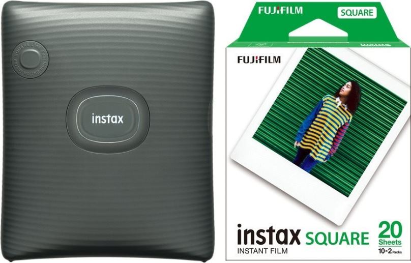 Set Fujifilm instax SQ Link Green + Fujifilm instax Square film 20ks fotek