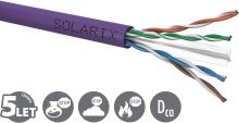 Instalační kabel Solarix CAT6 UTP LSOH Dca-s2,d2,a1 100m/box SXKD-6-UTP-LSOH