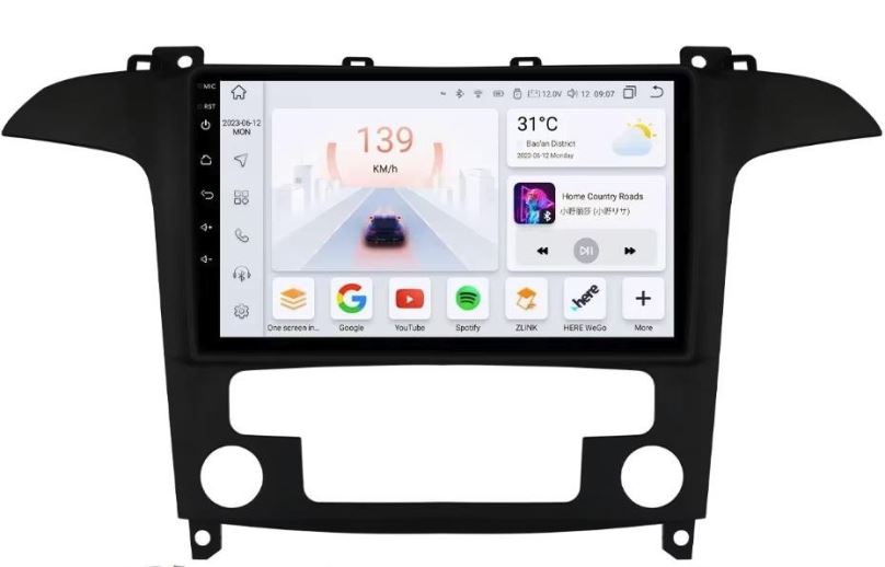 Ossuret Autorádio pro Ford S Max S-MAX 2007-2015 2+32 GB Carplay a Android Auto