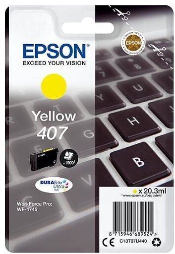 Cartridge Epson T07U440 č.407 žlutá