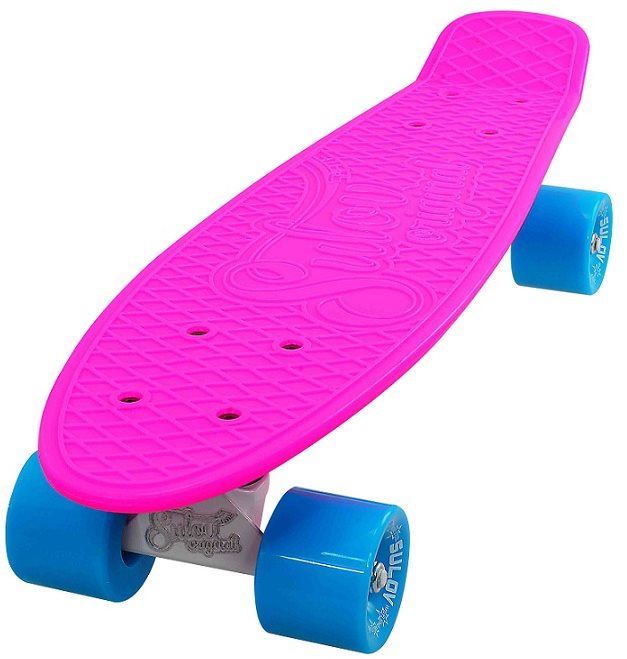Penny board Sulov Neon Speedway růžovo-modro-bílý