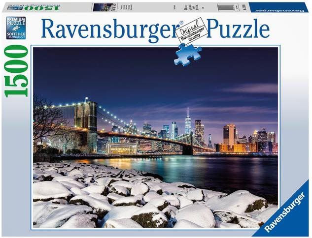 Puzzle Ravensburger 171088 Zima v New Yorku 1500 dílků