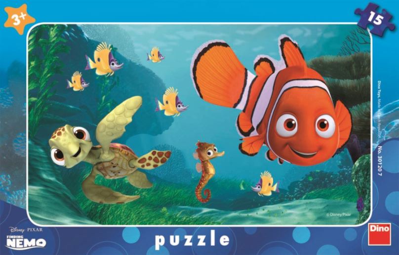 DINO Puzzle Hledá se Nemo: Nemo a želva 15 dílků