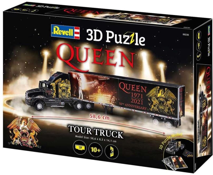 3D puzzle 3D Puzzle Revell 00230 - QUEEN Tour Truck - 50th Anniversary