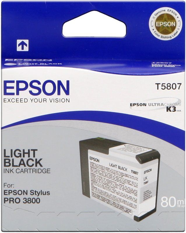 Cartridge Epson T580 světlá černá