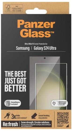 Ochranné sklo PanzerGlass Samsung Galaxy S24 Ultra s instalačním rámečkem