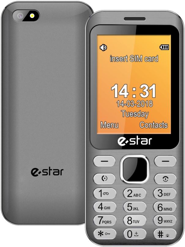 Mobilní telefon eSTAR X28 šedý