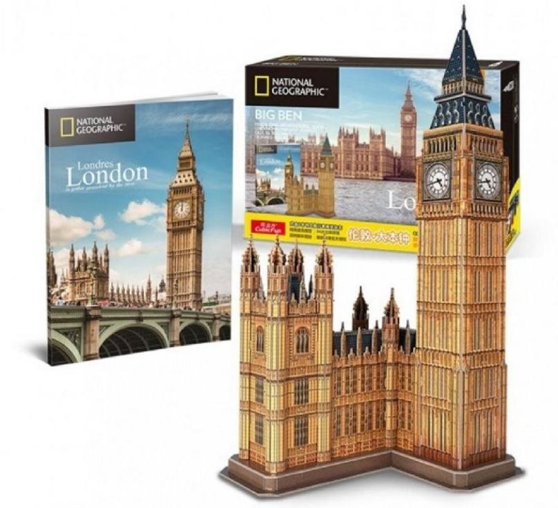 3D puzzle Cubicfun 3D puzzle National Geographic: Big Ben 94 dílků