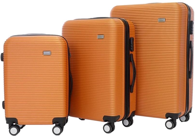 Sada kufrů Sada 3 kufrů T-class TPL-3005, M, L, XL, ABS, (oranžová)