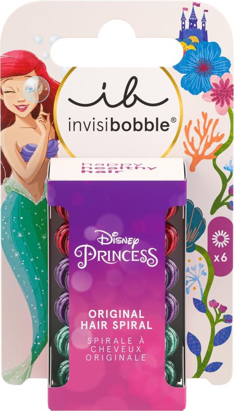 Gumičky do vlasů INVISIBOBBLE KIDS ORIGINAL Disney Ariel 6 ks