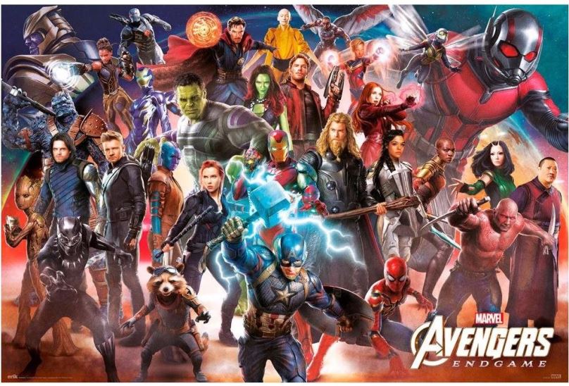 Plakát Avengers - Endgame Line Up - plakát