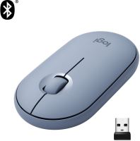 Myš Logitech Pebble M350 Wireless Mouse, džínová