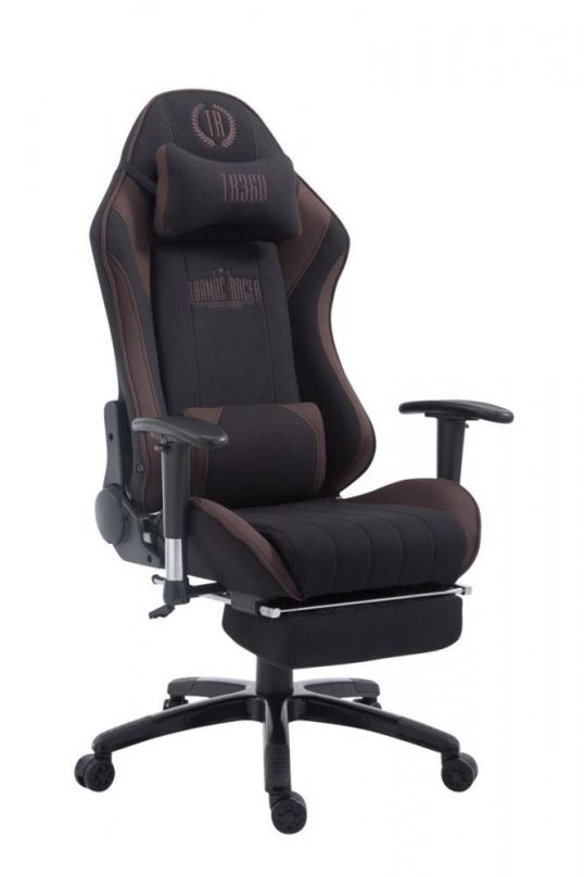 Herní židle BHM GERMANY Racing Shift, textil, černá / hnědá