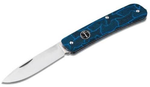 Nůž Böker Plus Blue Damast G10