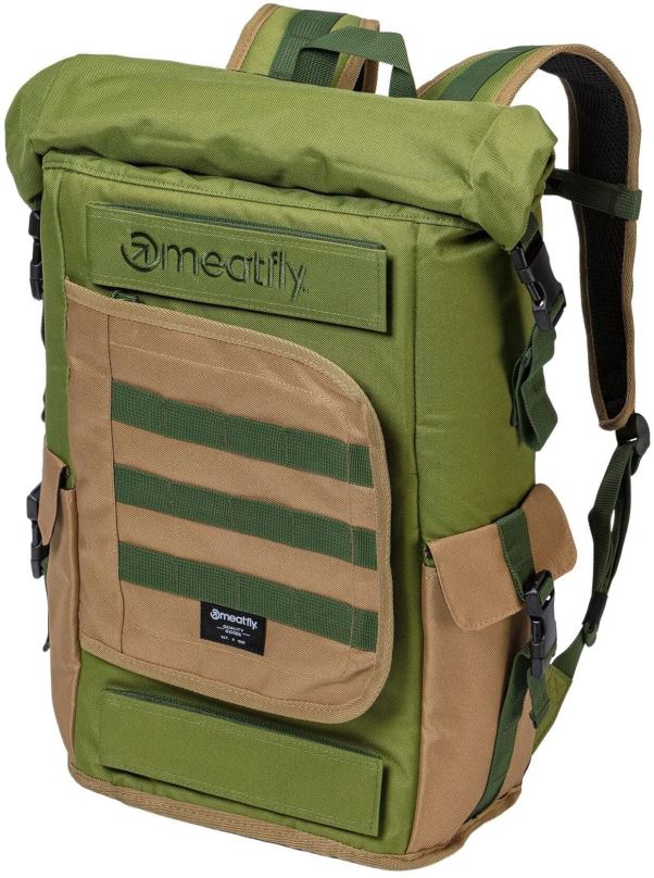 Městský batoh Meatfly Periscope Forest Green / Brown 30 L