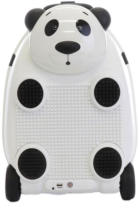 Dětský kufr Dětský kufr na dálkové ovládání s mikrofonem (Panda-bíla), PD Toys 3707, 46 x 33,5 x 30,5cm