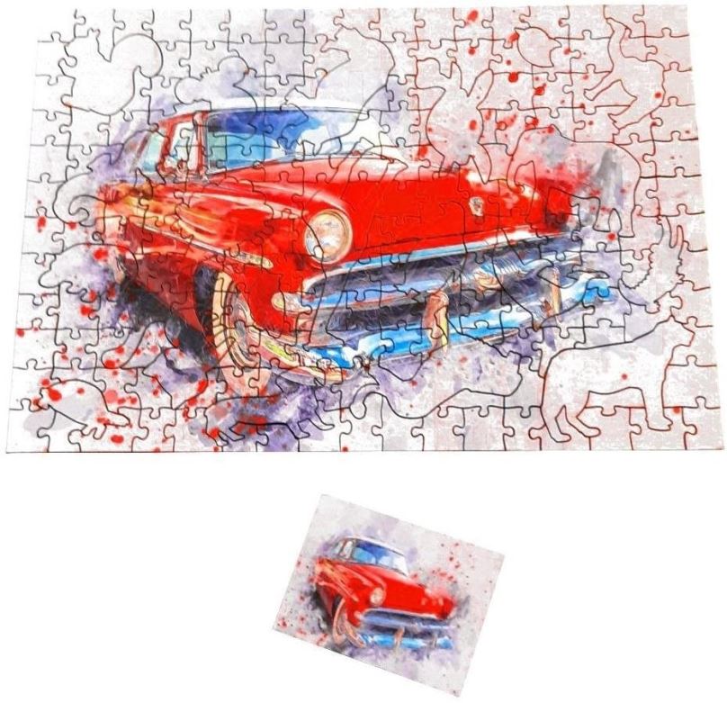 Puzzle Wooden Puzzle EKO - Automobilový vetrán - 1