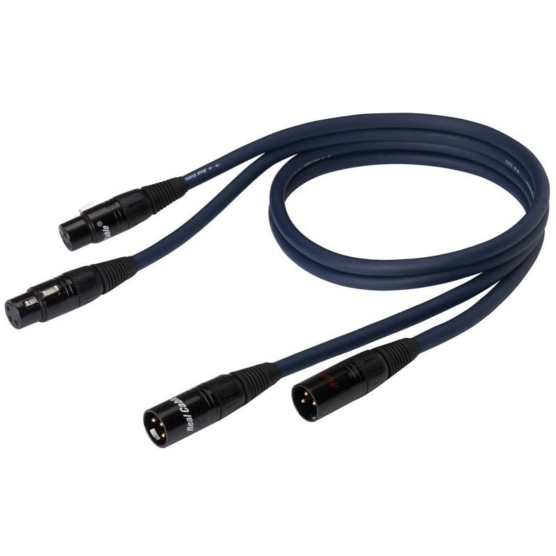 REAL CABLE XLR128, 1m, audio kabel
