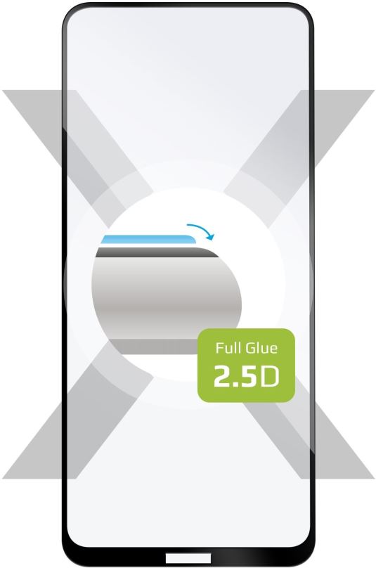 Ochranné sklo FIXED FullGlue-Cover pro Nokia 3.4 černé