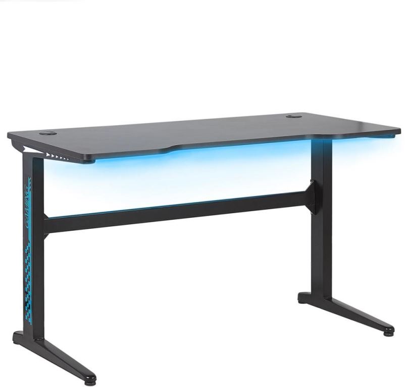 Herní stůl Herní stůl RGB LED 120x60 cm černý DORAN , 250401