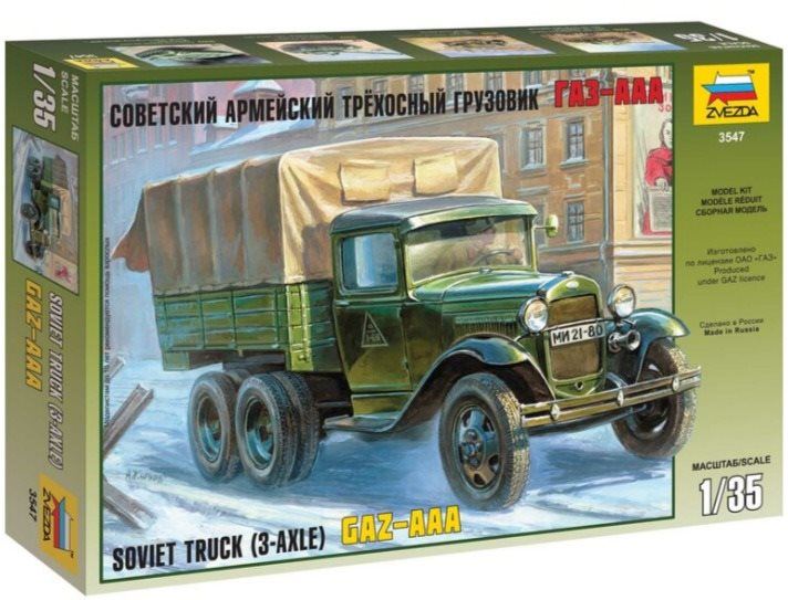 Plastikový model Model Kit military 3547 - GAZ-AAA Soviet Truck (3-axle)
