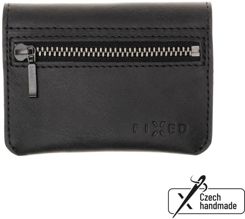 Peněženka FIXED Tripple Wallet z pravé hovězí kůže černá