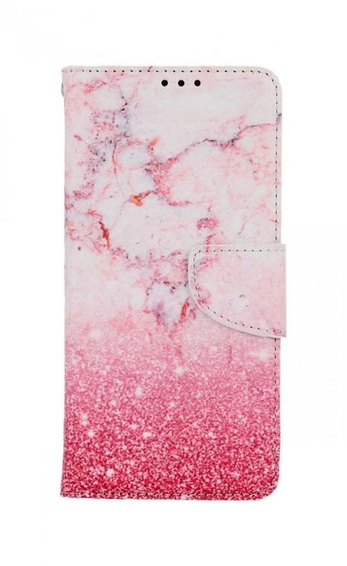 Pouzdro na mobil TopQ Pouzdro Samsung A13 knížkové Růžový mramor 73517