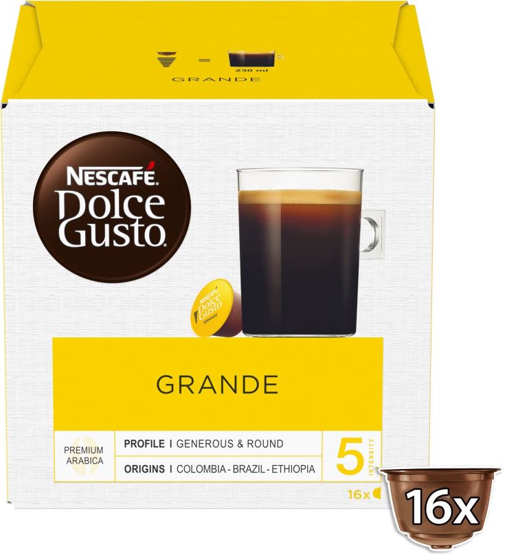 Kávové kapsle NESCAFÉ® Dolce Gusto® Grande, 16 kapslí v balení