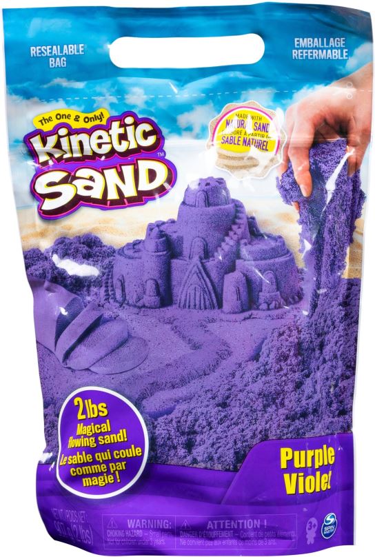 Kinetický písek Kinetic Sand Balení fialového písku 0,9 kg