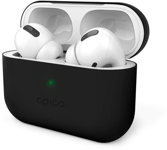 Pouzdro na sluchátka Epico silikonové pouzdro pro AirPods Pro - černé