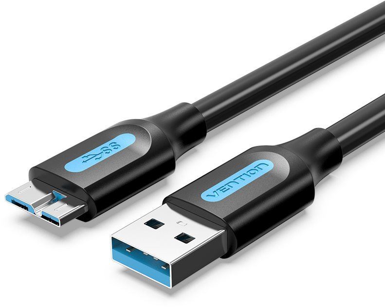 Datový kabel Vention USB 3.0 (M) to Micro USB-B (M) Cable 3M Black PVC Type