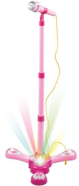 Dětský mikrofon Teddies Mikrofon karaoke růžový