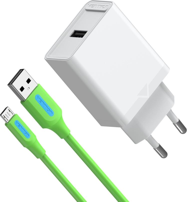 Nabíječka do sítě Vention & Alza Charging Kit (12W + micro USB Cable 1m) Collaboration Type