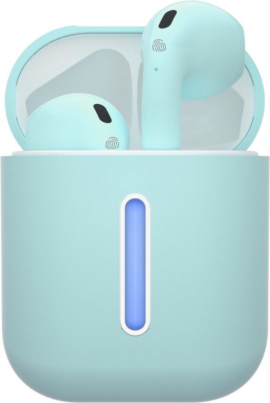 Bezdrátová sluchátka TESLA SOUND EB10 Bezdrátová Bluetooth sluchátka - Ice Blue