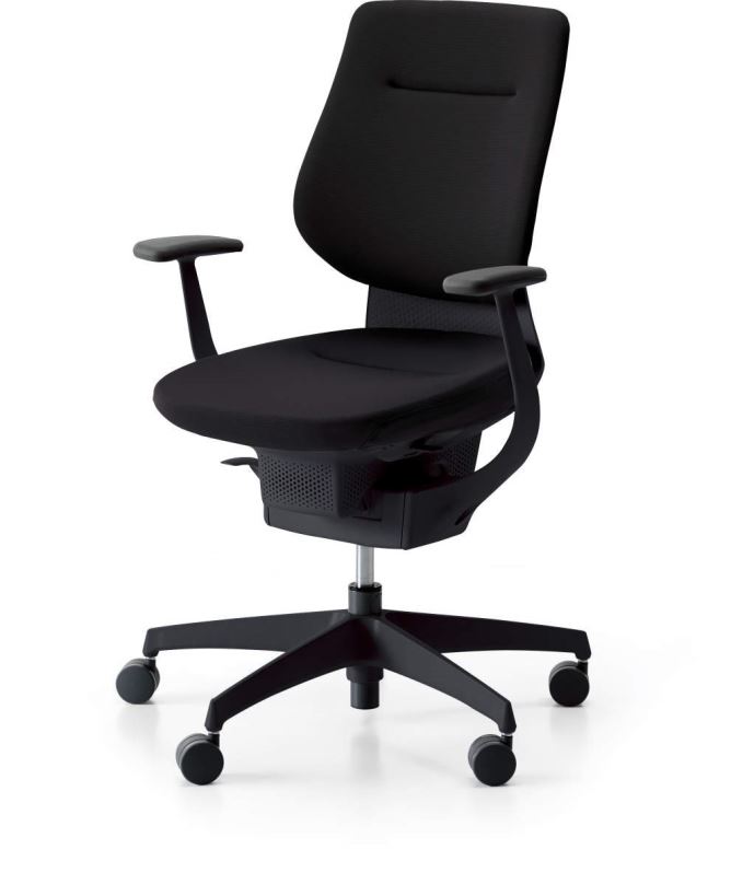 Kancelářská židle 3DE ING Glider 360° černá - čalouněná