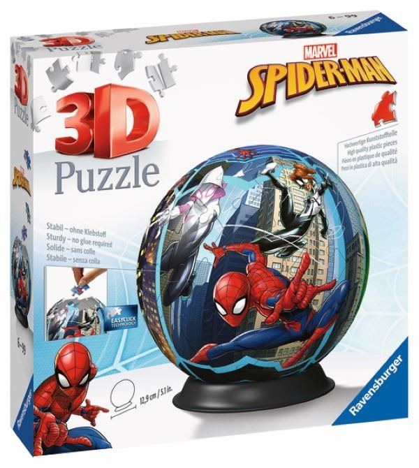 3D puzzle Puzzle-Ball Spiderman 72 dílků