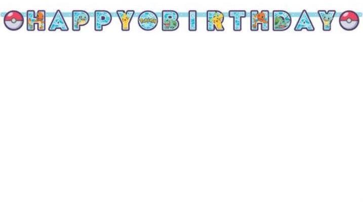Girlanda AMSCAN Girlanda Pokémon Happy Birthday narozeniny 218 cm