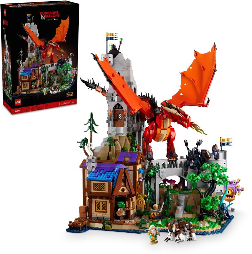 LEGO stavebnice LEGO® Ideas 21348 Dungeons & Dragons: Příběh Rudého draka