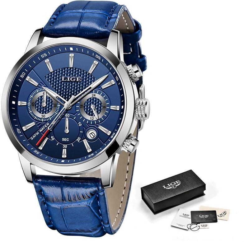 Pánské hodinky Lige Man 9866-6 / V - modré