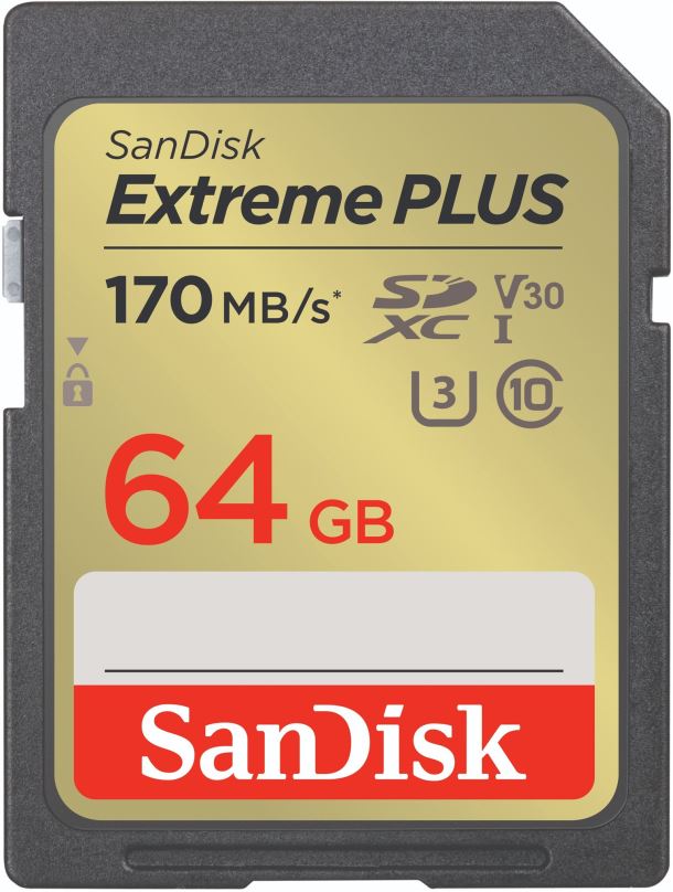 Paměťová karta SanDisk SDXC 64GB Extreme PLUS + Rescue PRO Deluxe