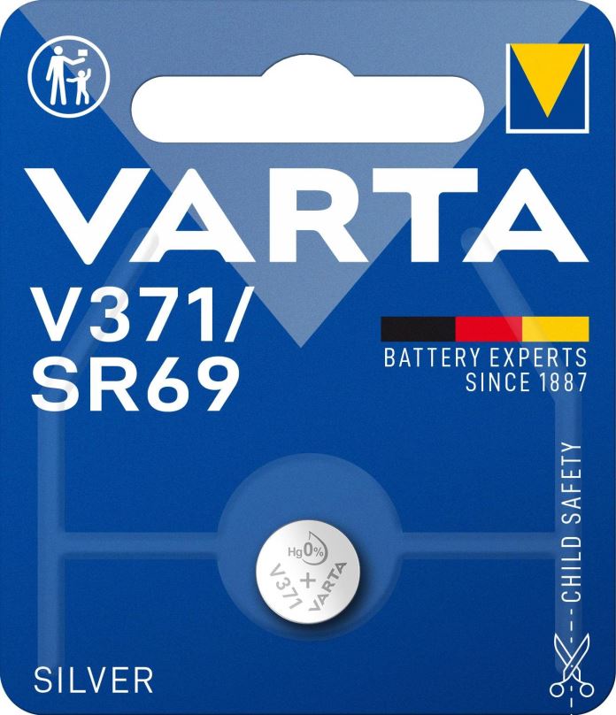 Knoflíková baterie VARTA speciální baterie s oxidem stříbra V371/SR69 1ks