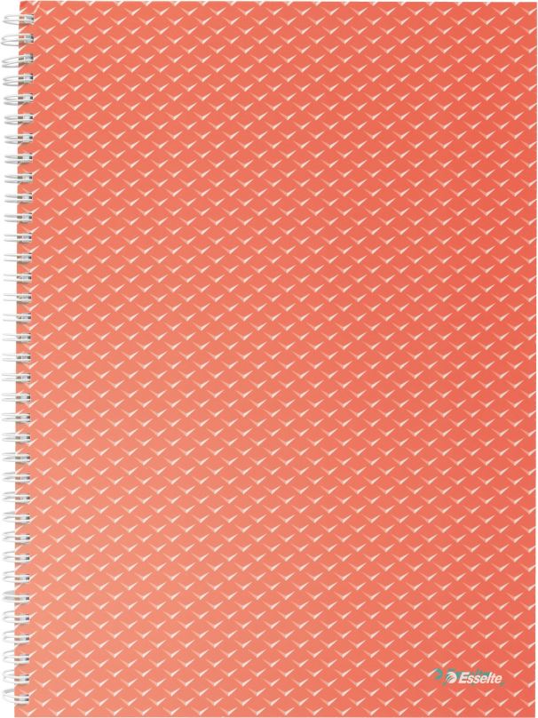 Zápisník ESSELTE Colour Breeze A4, 80 listů, linkovaný, korálový
