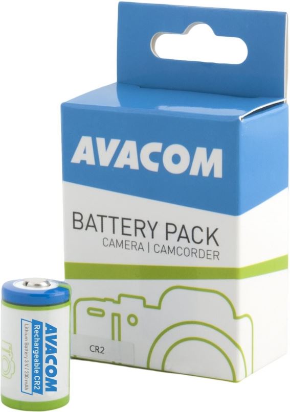 Baterie pro fotoaparát Avacom nabíjecí baterie CR2 3V 200mAh 0.6Wh