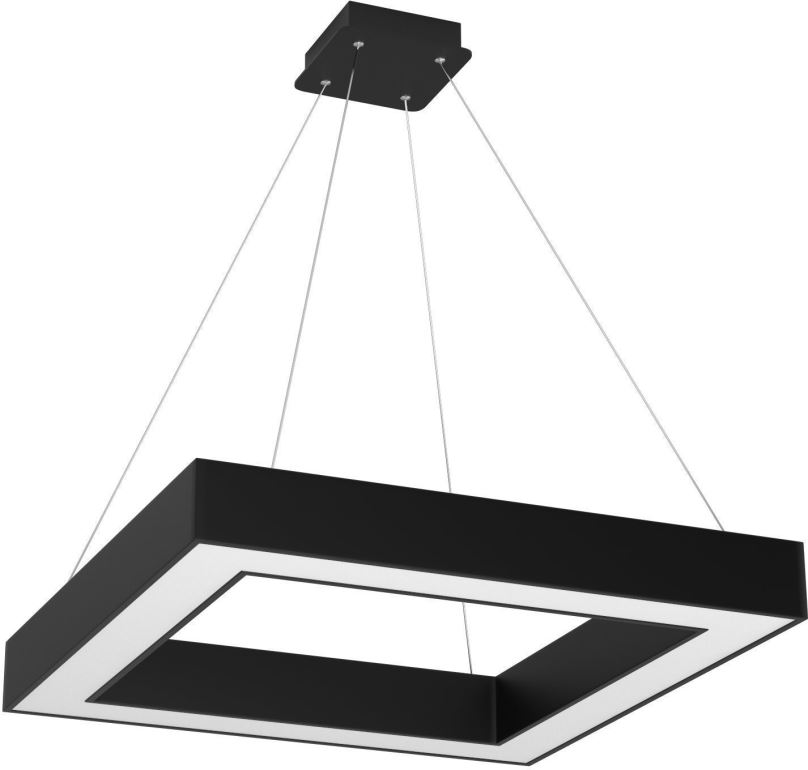 Stropní světlo IMMAX NEO CANTO Smart závěsné svítidlo 80x80cm 60W černé Zigbee 3.0