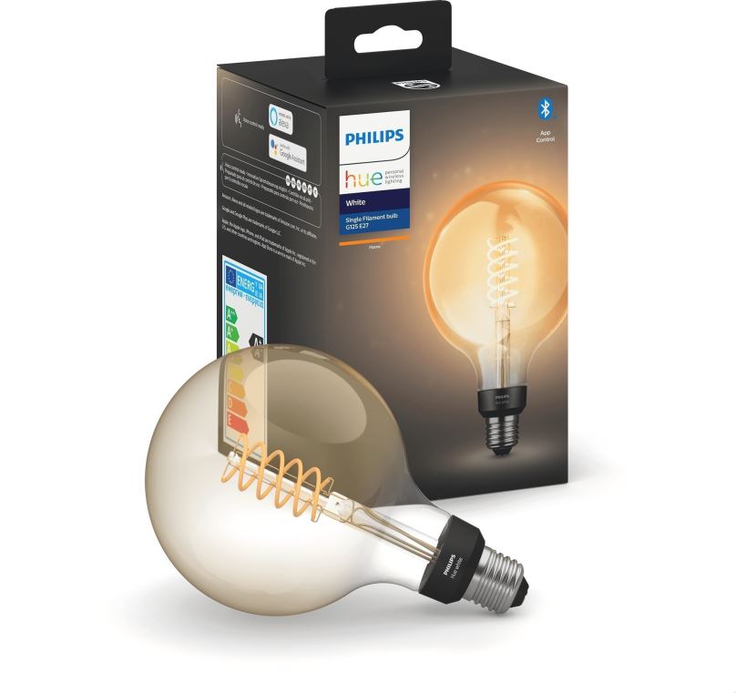 LED žárovka Philips Hue White Filament 7W E27 G125