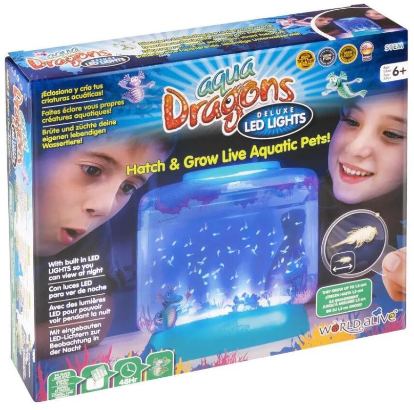 Experimentální sada Aqua Dragons Vodní dráčci Akvárium s LED osvětlením