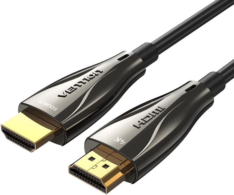 Video kabel Vention Optical HDMI 2.0 Cable, propojovací,  Black Zinc Alloy Type