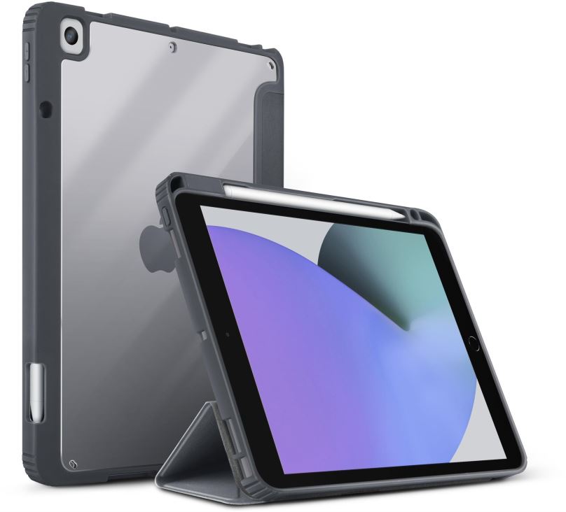 Pouzdro na tablet UNIQ Moven pouzdro pro iPad 10.2" (2021/2020/2019), charcoal (grey)