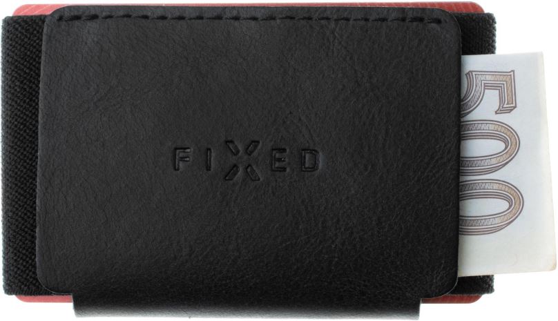 Peněženka FIXED Tiny Wallet z pravé hovězí kůže černá
