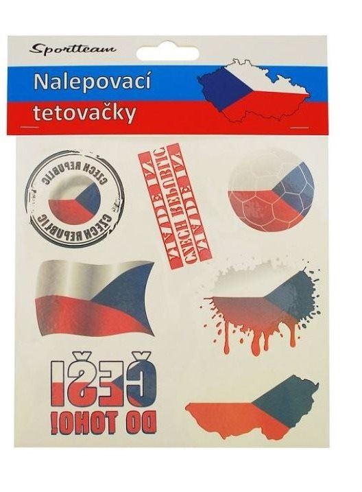 Dočasné tetování SPORTTEAM Tetovací obtisky ČR 3